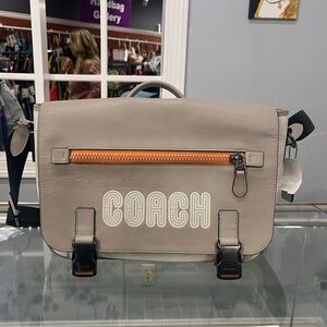 Track Messenger In Colorblock Signature Canvas With Coach